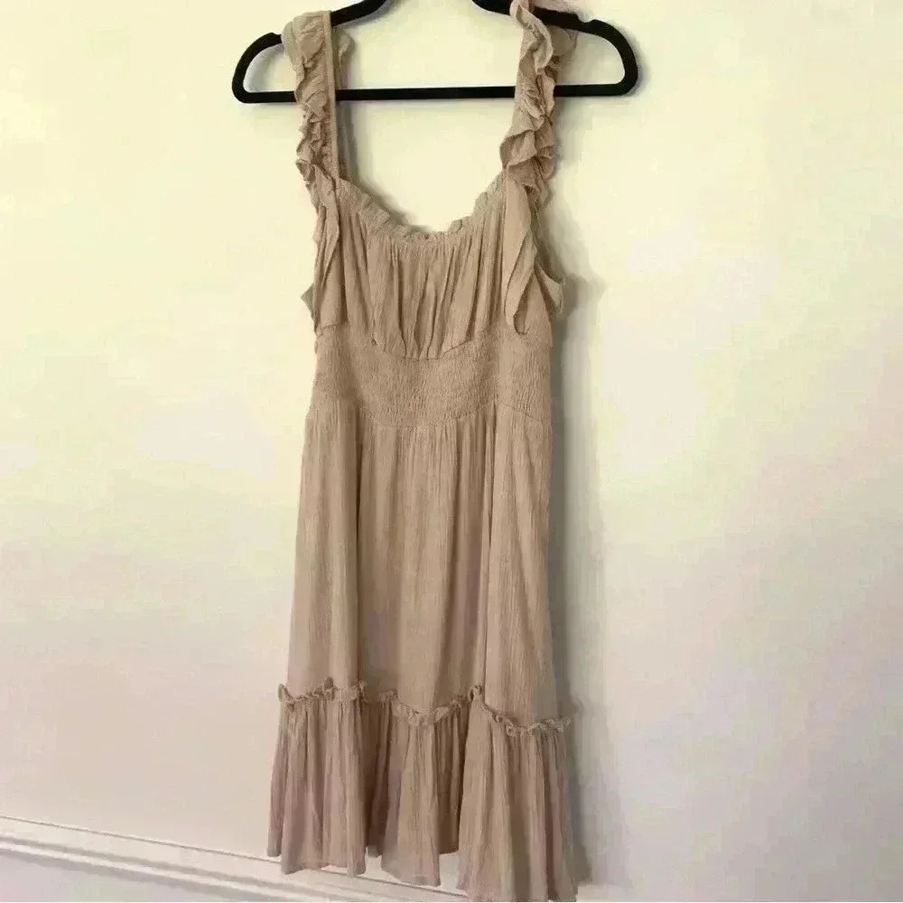 The Post Women's Angie Taupe Flowy Dress Size Large NWOT - Picture 10 of 10